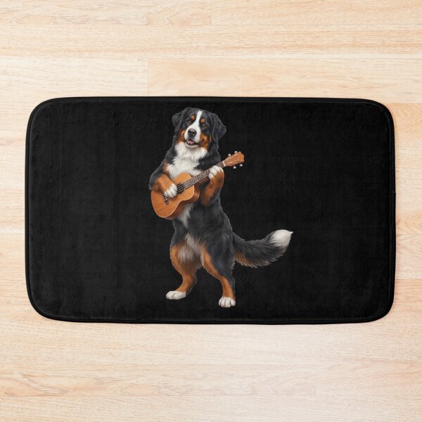 Item preview, Bernese Mountain Dog Playing Ukulele Player Ukulelist Dog Lover designed and sold by DoodleTortle.