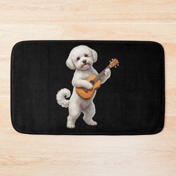 Item preview, Bichon Frise Playing Ukulele Player Ukulelist Dog Lover designed and sold by DoodleTortle.