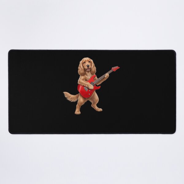 Item preview, Cocker Spaniel Playing Electric Guitar Player Guitarist Dog Lover designed and sold by TerryConnells.