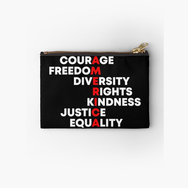 Item preview, Courage, Freedom, Diversity, Rights, Kindness, Justice, Equality - America Values designed and sold by PixVib.