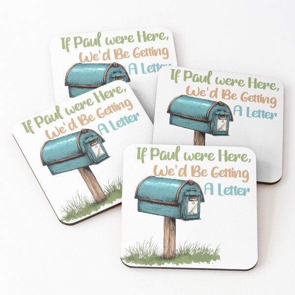 Item preview, If Paul Were Here We'd Be Getting A Letter - Vintage Mailbox Tribute Art Print designed and sold by DesignArtist.ia.