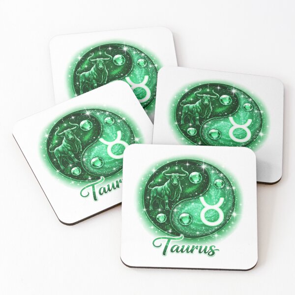 Item preview, Taurus -Zodiac starsign inside an yin-yang.  Apr 20–May 20 designed and sold by FireOrchid.