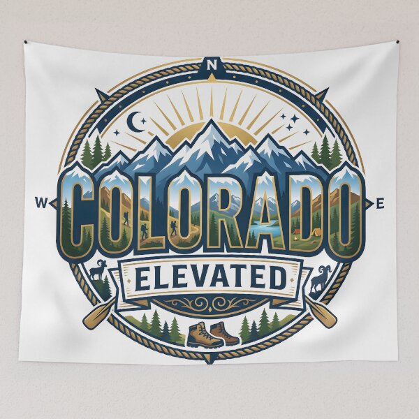 Artikelvorschau, Colorado, Stolz auf den Bundesstaat Colorado, Geschenke aus Colorado, Kunst aus Colorado, Souvenirs aus Colorado, Kultur von Colorado entworfen und verkauft von TrueArtVibes.