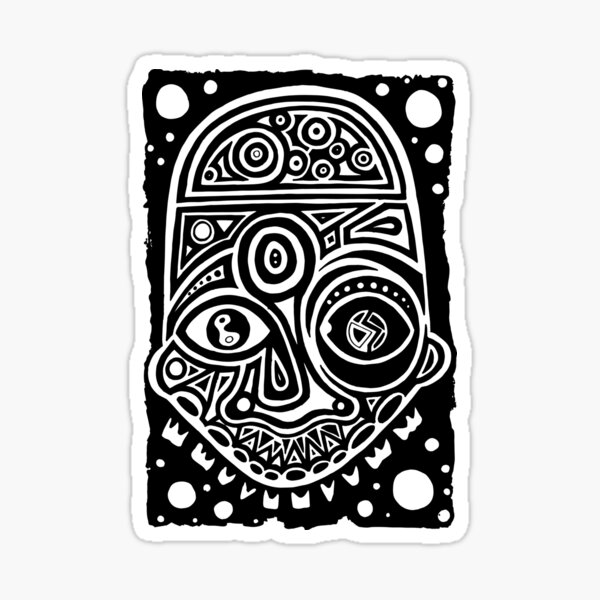 Maske Totem Traum Sticker