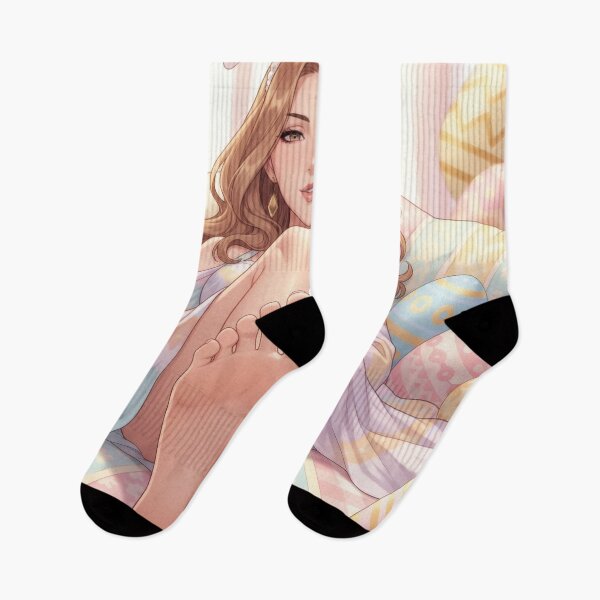 Item preview, Easter feet of a flirtatious smiling Waifu designed and sold by GerwantSHOP.