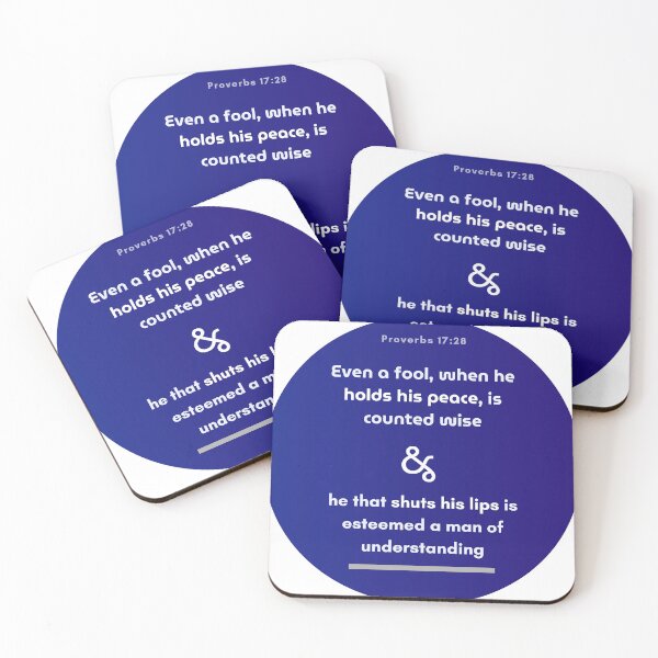 Item preview, Proverbs 17:28 designed and sold by Undonemadenew.