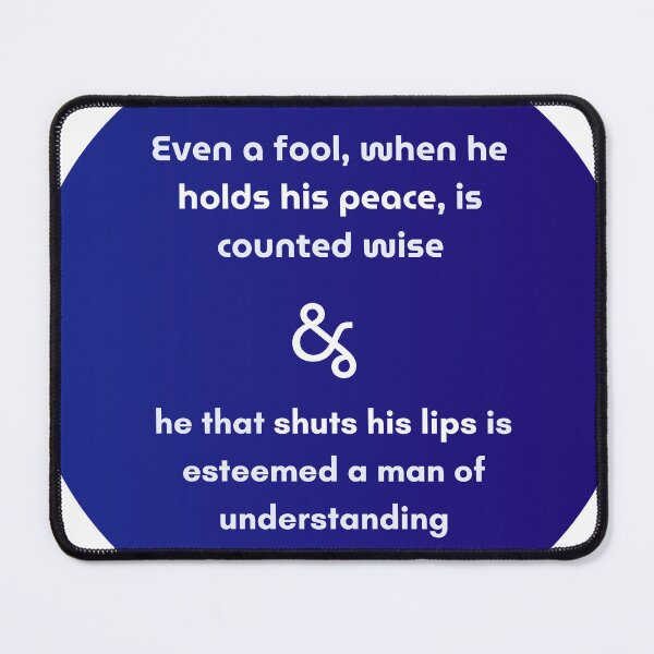 Item preview, Proverbs 17:28 designed and sold by Undonemadenew.