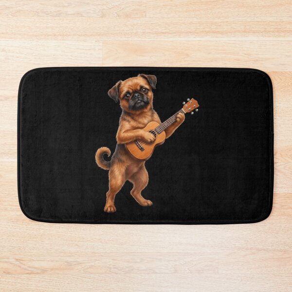 Item preview, Brussels Griffon Playing Ukulele Player Ukulelist Dog Lover designed and sold by DoodleTortle.
