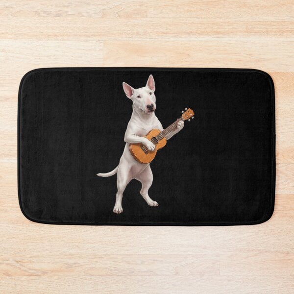 Item preview, Bull Terrier Playing Ukulele Player Ukulelist Dog Lover designed and sold by DoodleTortle.