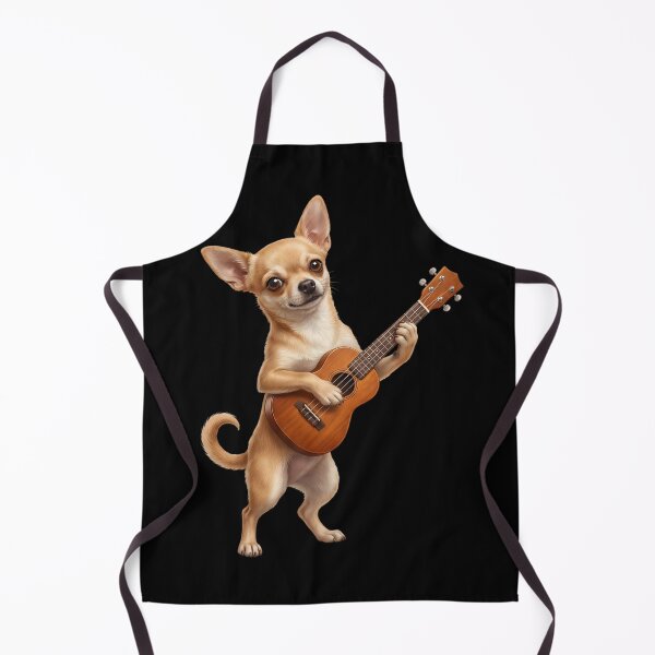 Item preview, Chihuahua Playing Ukulele Player Ukulelist Dog Lover designed and sold by DoodleTortle.