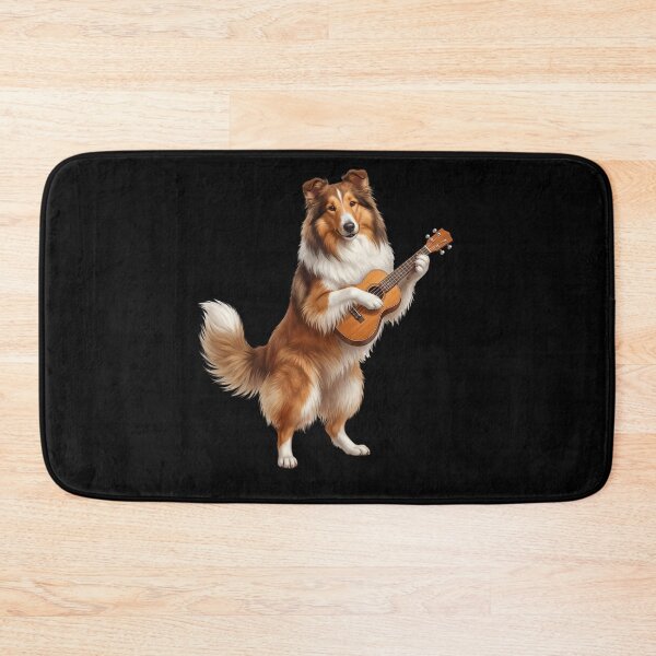 Item preview, Collie Playing Ukulele Player Ukulelist Dog Lover designed and sold by DoodleTortle.