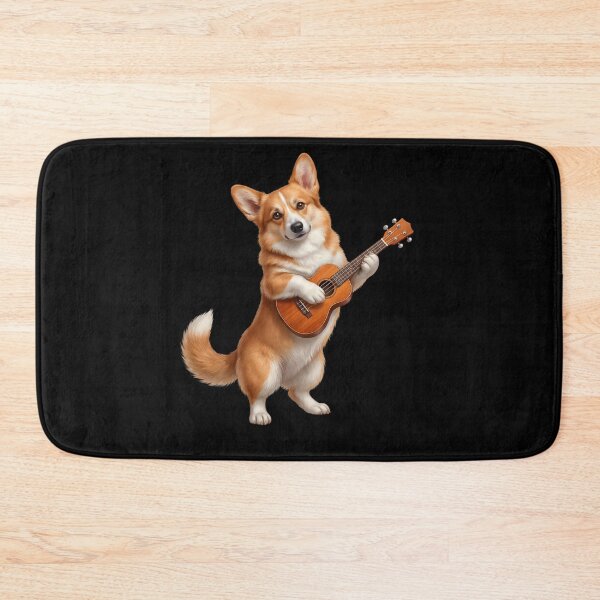 Item preview, Corgi Playing Ukulele Player Ukulelist Dog Lover designed and sold by DoodleTortle.