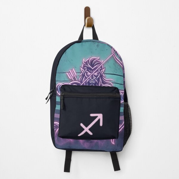 Item preview, Sagittarius Neon Retro Zodiac Sign designed and sold by DPSz.