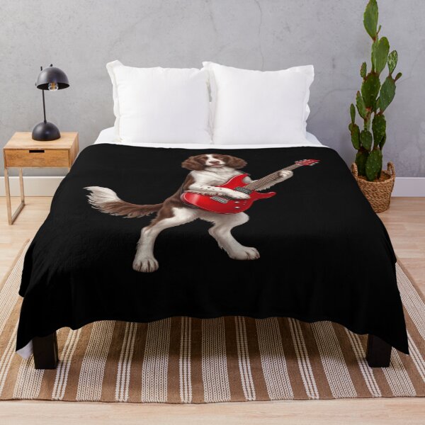 Item preview, English Springer Spaniel Playing Electric Guitar Player Guitarist Dog Lover designed and sold by TerryConnells.