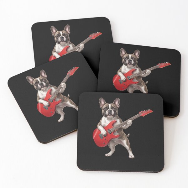 Item preview, French Bulldog Playing Electric Guitar Player Guitarist Dog Lover designed and sold by TerryConnells.