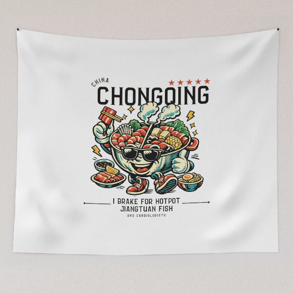 Item preview, Chongqing : I brake for hotpot Jiangtuan fish designed and sold by Peerless-Prime.