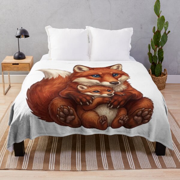 Item preview, Title: Tender Redhead: Mama Fox and her Cub designed and sold by CHRIST5000.