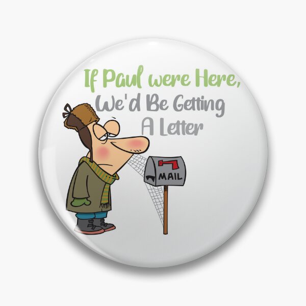 Item preview, If Paul Were Here We'd Be Getting A Letter - Vintage Mailbox Tribute Art Print designed and sold by DesignArtist.ia.
