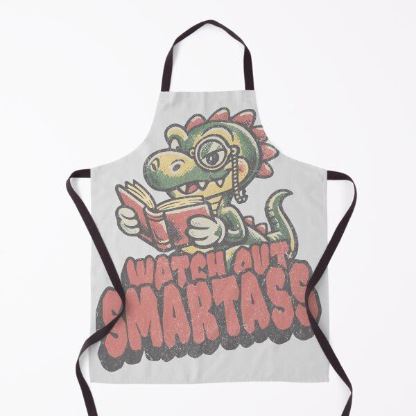 Item preview, Watch Out Smartass – Funny Nerd Dinosaur Reading Book | Sarcastic Geek Dino Cartoon designed and sold by Proto Lab Studio.