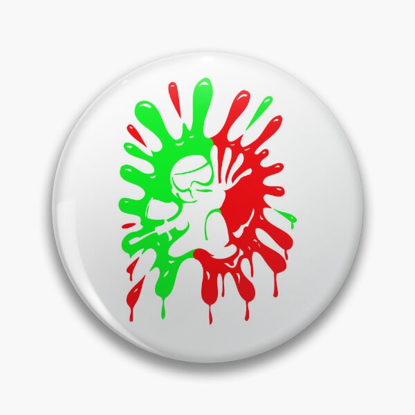 Item preview, Red and Green Paintball Splatter Player Graphic designed and sold by Moriarty's Digital Visions.