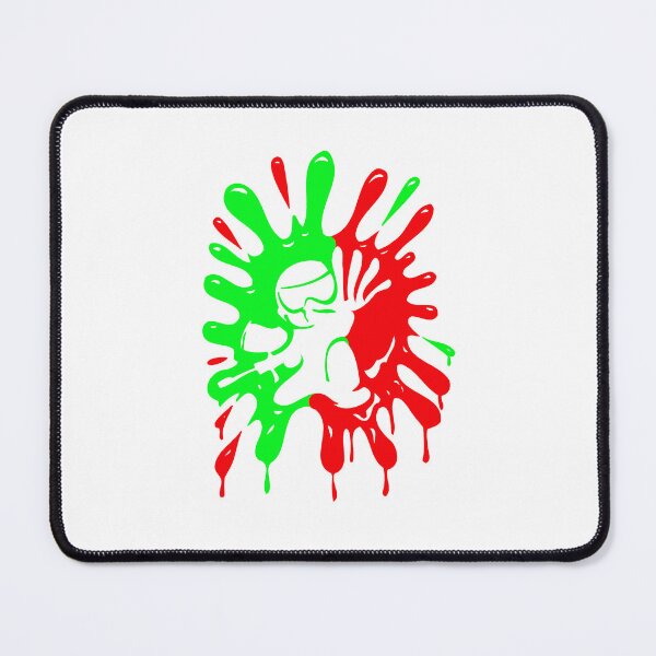 Item preview, Red and Green Paintball Splatter Player Graphic designed and sold by Moriarty's Digital Visions.