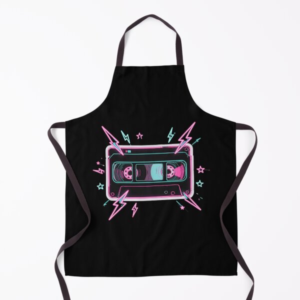 Item preview, Retro VHS Tape Sticker — Neon 80s Aesthetic Glowing Cassette designed and sold by magiquecreations.