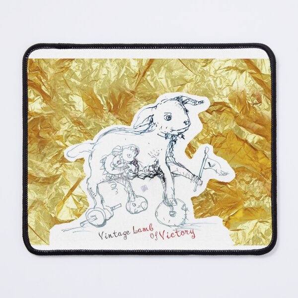 Item preview, Vintage Lamb Of Victory (Original Ink Drawing by ACCI) designed and sold by VanyssaGraphics.