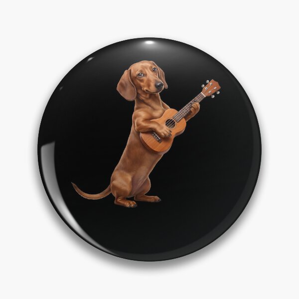 Item preview, Dachshund Playing Ukulele Player Ukulelist Dog Lover designed and sold by DoodleTortle.
