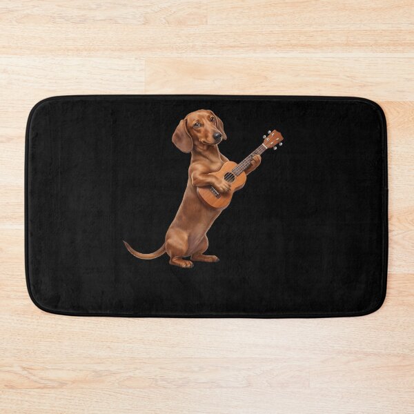 Item preview, Dachshund Playing Ukulele Player Ukulelist Dog Lover designed and sold by DoodleTortle.