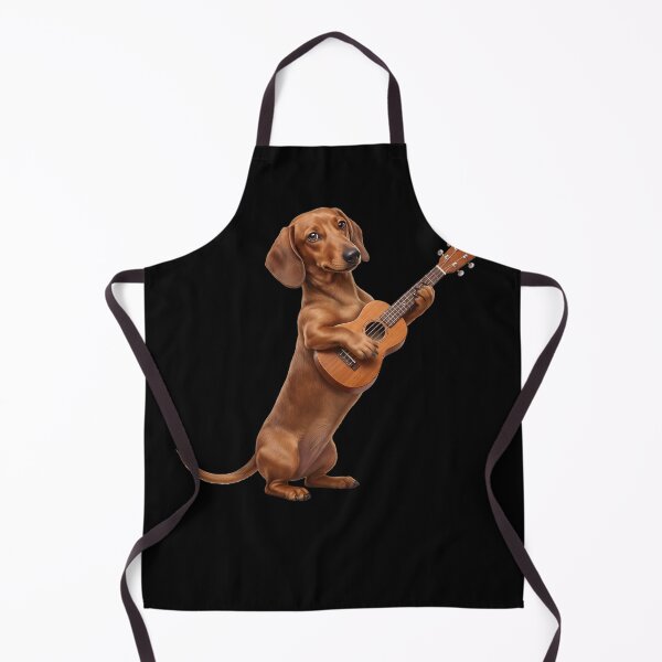 Item preview, Dachshund Playing Ukulele Player Ukulelist Dog Lover designed and sold by DoodleTortle.