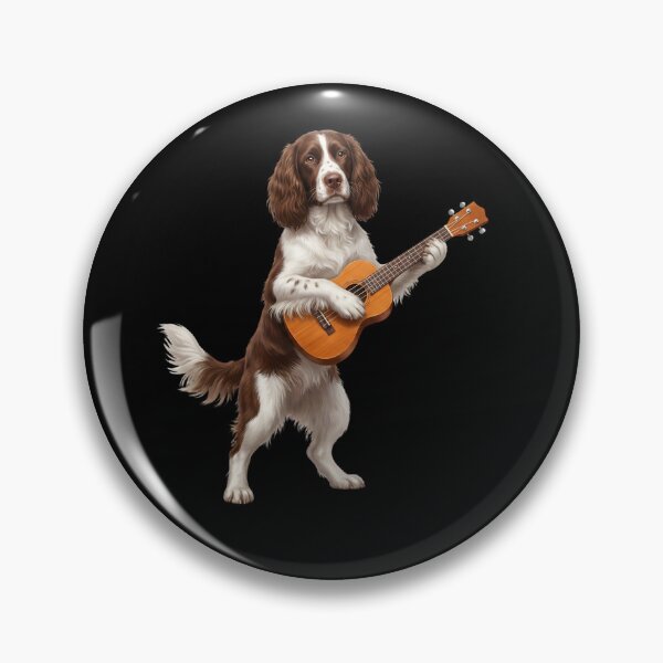 Item preview, English Springer Spaniel Playing Ukulele Player Ukulelist Dog Lover designed and sold by DoodleTortle.