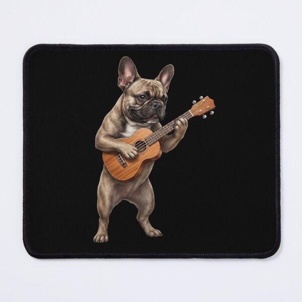 Item preview, French Bulldog Playing Ukulele Player Ukulelist Dog Lover designed and sold by DoodleTortle.