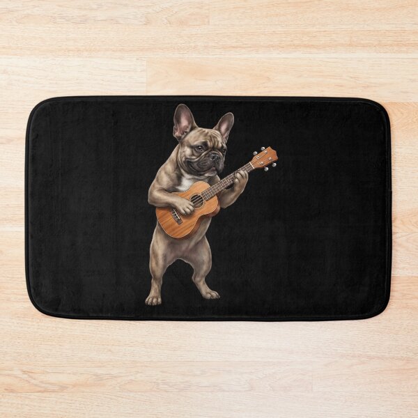 Item preview, French Bulldog Playing Ukulele Player Ukulelist Dog Lover designed and sold by DoodleTortle.