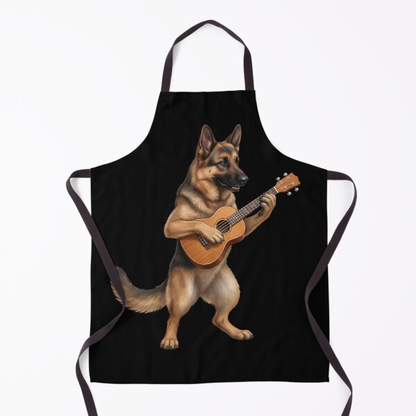 Item preview, German Shepherd Playing Ukulele Player Ukulelist Dog Lover designed and sold by DoodleTortle.