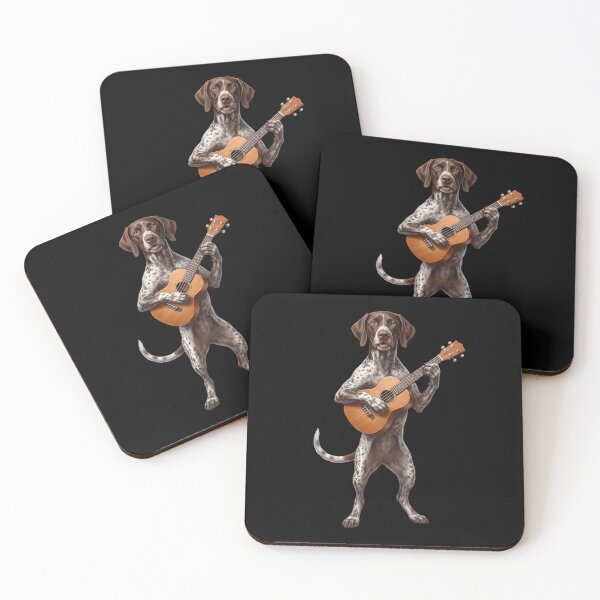 Item preview, German Shorthaired Pointer Playing Ukulele Player Ukulelist Dog Lover designed and sold by DoodleTortle.