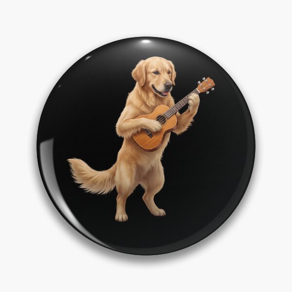Item preview, Golden Retriever Playing Ukulele Player Ukulelist Dog Lover designed and sold by DoodleTortle.
