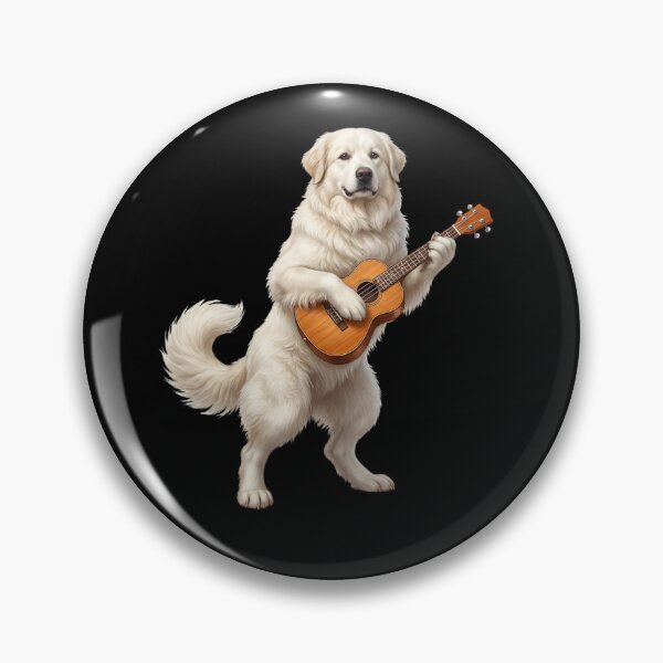 Item preview, Great Pyrenees Playing Ukulele Player Ukulelist Dog Lover designed and sold by DoodleTortle.