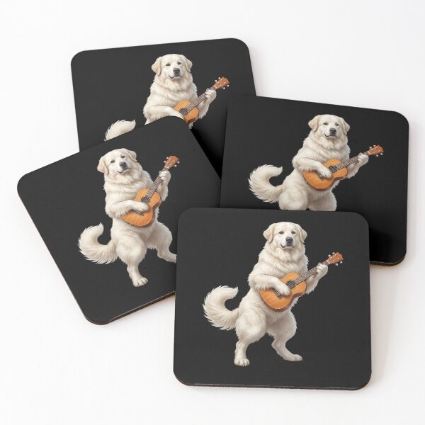 Item preview, Great Pyrenees Playing Ukulele Player Ukulelist Dog Lover designed and sold by DoodleTortle.