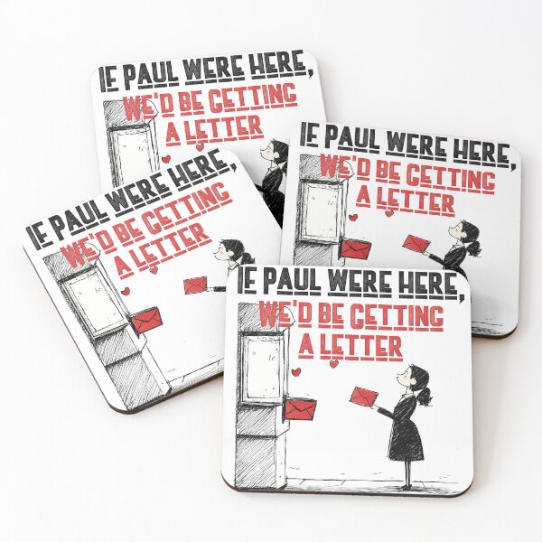 Item preview, If Paul Were Here We'd Be Getting A Letter - Vintage Mailbox Tribute Art Print designed and sold by DesignArtist.ia.