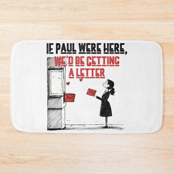 Item preview, If Paul Were Here We'd Be Getting A Letter - Vintage Mailbox Tribute Art Print designed and sold by DesignArtist.ia.