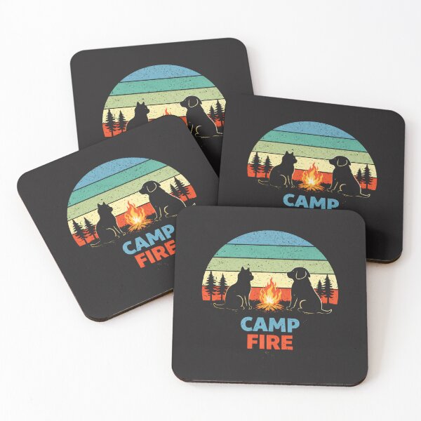 Item preview, camp fire dog and cat designed and sold by Lucasbastie1215.