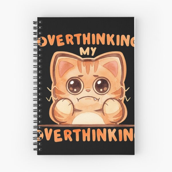 Item preview, Funny Overthinking Cat - Cute Anxiety Tabby Cat Sarcastic Quote designed and sold by haitrieuic96.