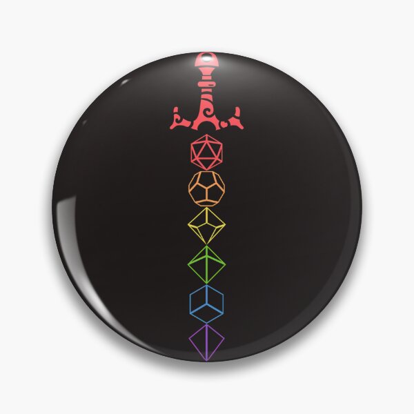 Item preview,  Rainbow Dice Sword Tabletop Rpg Gaming designed and sold by bouncing-squit.