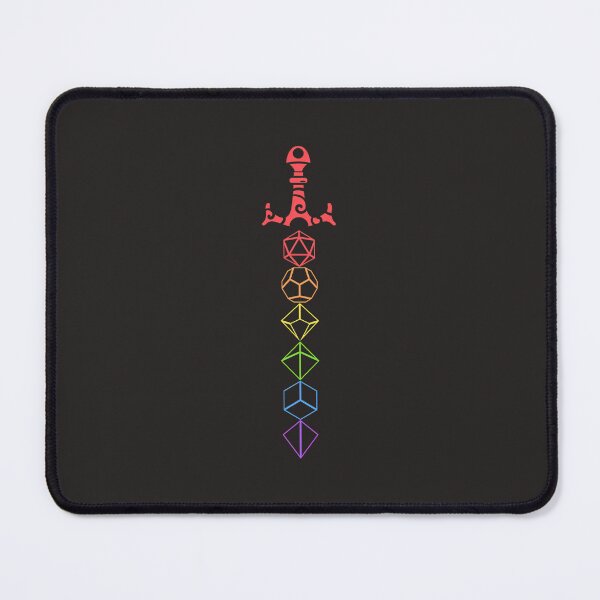 Item preview, Rainbow Dice Sword Tabletop Rpg Gaming designed and sold by bouncing-squit.