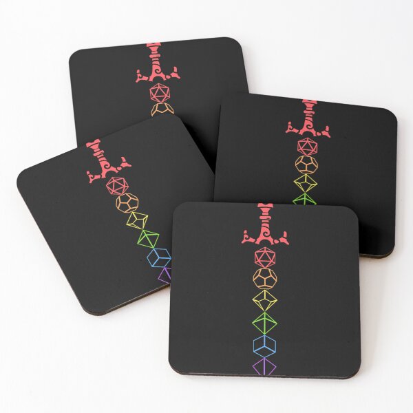 Item preview,  Rainbow Dice Sword Tabletop Rpg Gaming designed and sold by bouncing-squit.