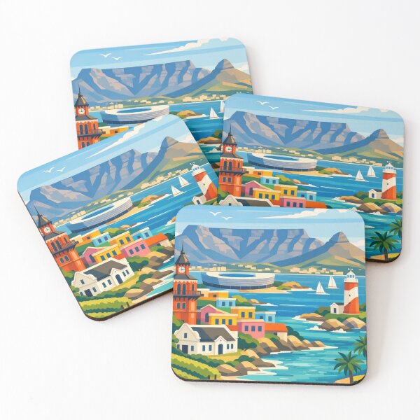 Item preview, Cape Town Illustration Postcard designed and sold by MatthewHeights.