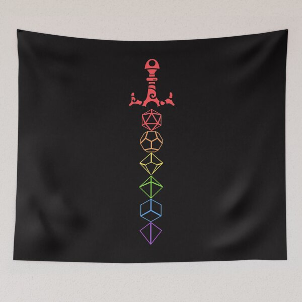 Item preview,  Rainbow Dice Sword Tabletop Rpg Gaming designed and sold by bouncing-squit.