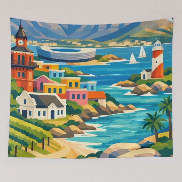 Item preview, Cape Town Illustration Postcard designed and sold by MatthewHeights.