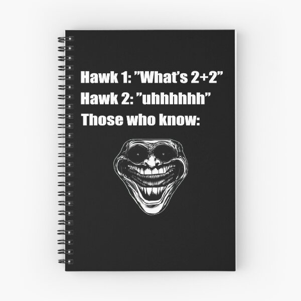 Item preview, Hawk Joke Design - White Outline designed and sold by Maxgmdss.