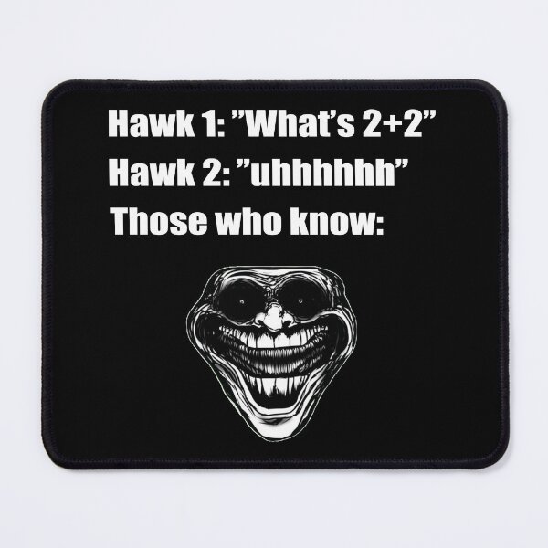Item preview, Hawk Joke Design - White Outline designed and sold by Maxgmdss.